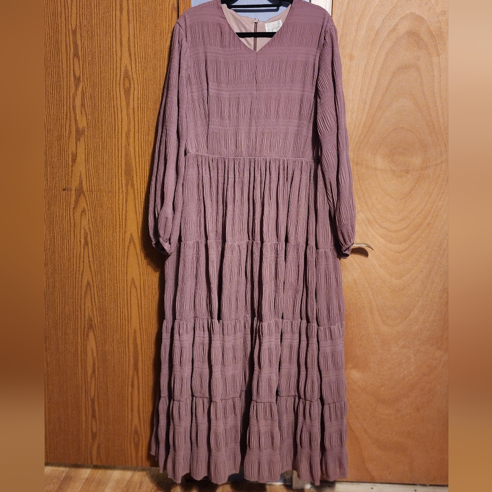 Dainty Jewells Dusty Purple Long Sleeve Dress